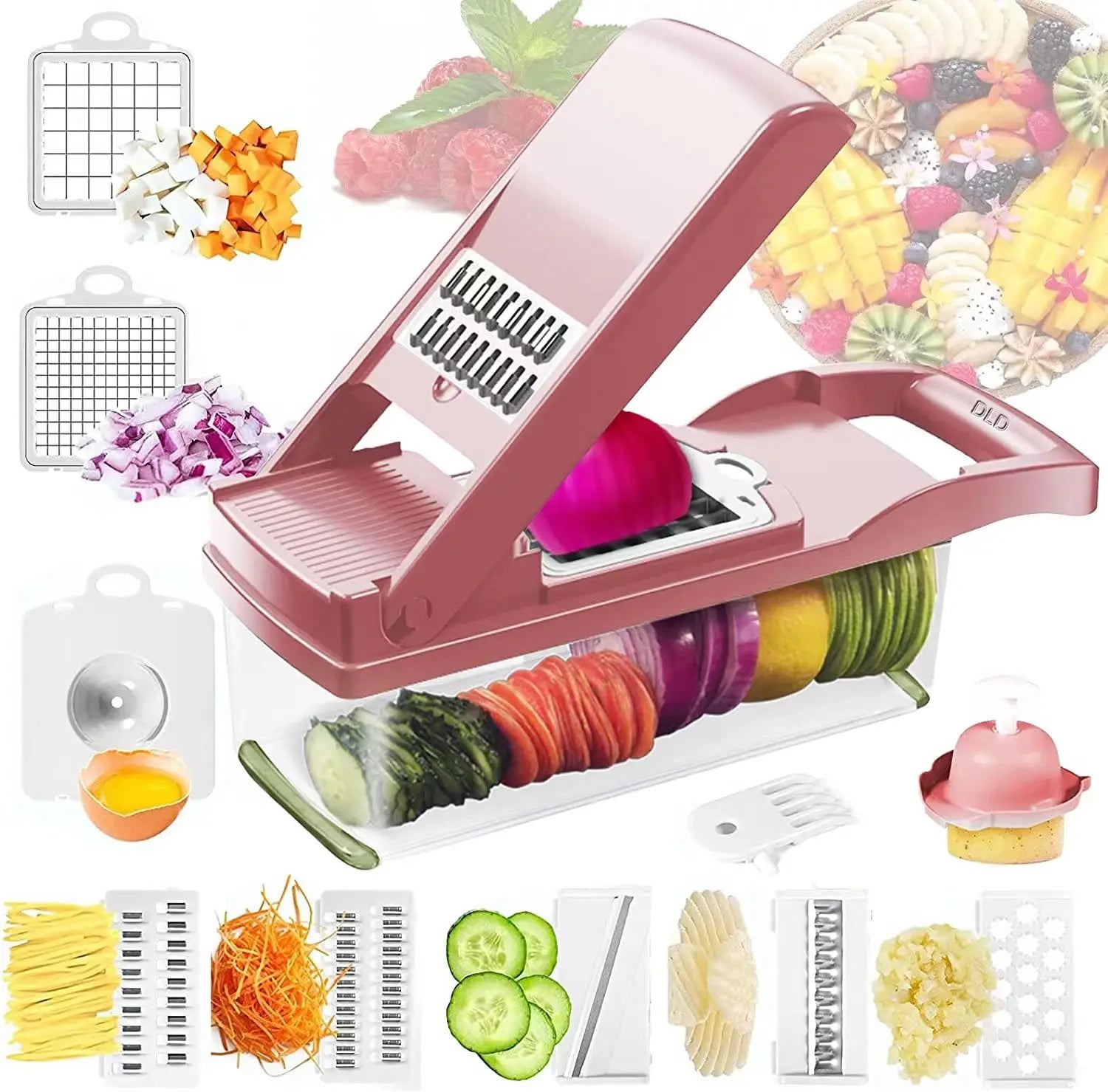 2024 Top Seller 15 in 1 Vegetable Chopper Dicer Onion Chopper Vegetable Cutter Slicer Machine Vegetable Slicer