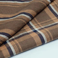 High Quality Natural 100% French Linen Fabric Skin-friendly 121gsm 135cm Yarn Dyed Stripe Check Linen for Shirts Clothing