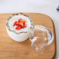 Easter Egg Shell Dinosaur Egg Glass Candle Cup Resistant to Baking and High Temperature Pudding Bottle Glass With Lid