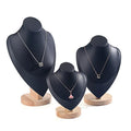 Dark Green Portrait Rack Ring Box Luxury Necklace Model Neck Display Necklace Rack Necklace Window Display Props