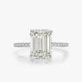 Ailmay 100% 925 Sterling Silver Luxury Pagoda Cutting Rectangle 5A Zirconia Finger Ring for Women Wedding Banquet Jewelry Gift
