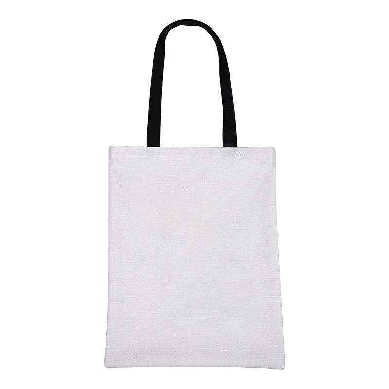 High King Eco-friendly Wholesale Handmade Blank Canvas Tote Bag Custom Logo Sublimation Printing Letter Pattern Small Size Linen