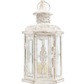 Decorative Vintage Table Candle Lantern Cheap White Metal Lanterns Candle Holders for Wedding Home Decoration