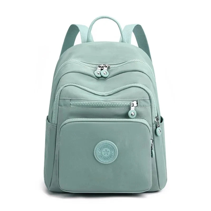2026 Large Capacity Anti Theft Backpacks Fashion Nylon Backpack Mommy Travel Bags Women's Small Brand Designer School Bags