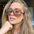 Jiuling Eyewear 2023 New Fashion Classic Vintage Driving Sunglasses Women Oversized Big Frame Sunglasses