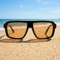 Luxury Square Acetate Sunglasses Vintage Retro Bold Frame Polarized Designer Eyewear Mens Sunglass Fashion Big Frame