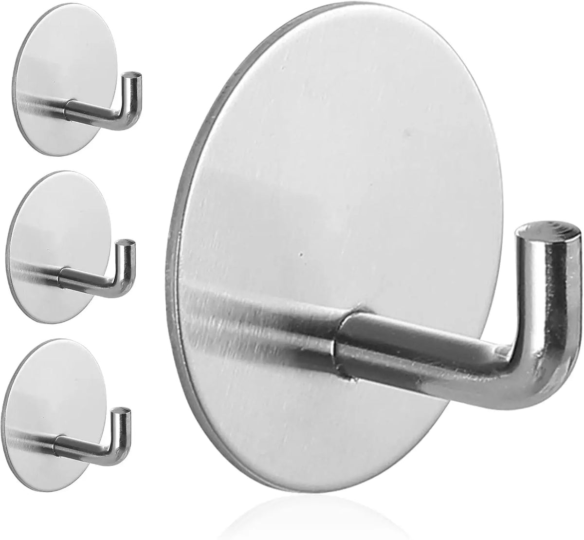 Powerful Self Adhesive Stainless Steel Wall Hook Waterproof Hanging Hook for Keys Towels Hats MegaBDM