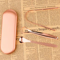 Customized Colorful Logo Aluminum Box Tongue Cleaner Scraper Copper Noiseless Reusable Tongue Brush for Tonguer