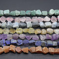 Various Irregular Raw Stone Beads Natural Rough Crystal Stone Rose Quartz Amethyst Beads for Jewelry Making