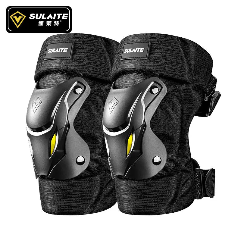 SULAITE Motorcycle Knee Pads & Elbow Guards Hard Shell Breathable Thick Protection for Off-road Motorcycling