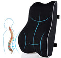 Lumbar Support Pillow for Office Chair Memory Foam Cushion with Updated 3D Mesh Cover for Back Pain Relief