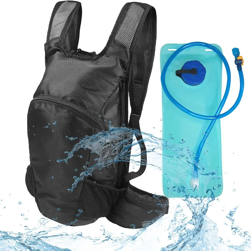 Custom Foldable Running Hiking Hydration Bicycle Polyester Sport Outdoor Backpack for Women Men