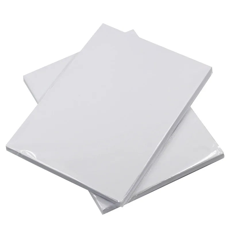 115g 100 Sheets/A4 High-Gloss Photo Paper for Badge Printing Inkjet Color for Badge Production