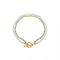 18K Gold Plated Luxury Real Fresh Pearl Zircon Bracelet Stainless Steel Jewelry Tarnish Free Jewelry