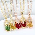 Fashion Short Style Clavicle Stainless Steel Lips Necklace Diamond Pixiu Pendant Necklace for Women