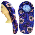 Low Price Custom Logo Adjustable Fashion Double Layer Satin Large Women Shower Sleeping Bonnets Hats