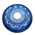 Rustic Retro Style Wedding Party Table Decorative Round Ceramic Charger Blue and White Porcelain Dinner Set Plates