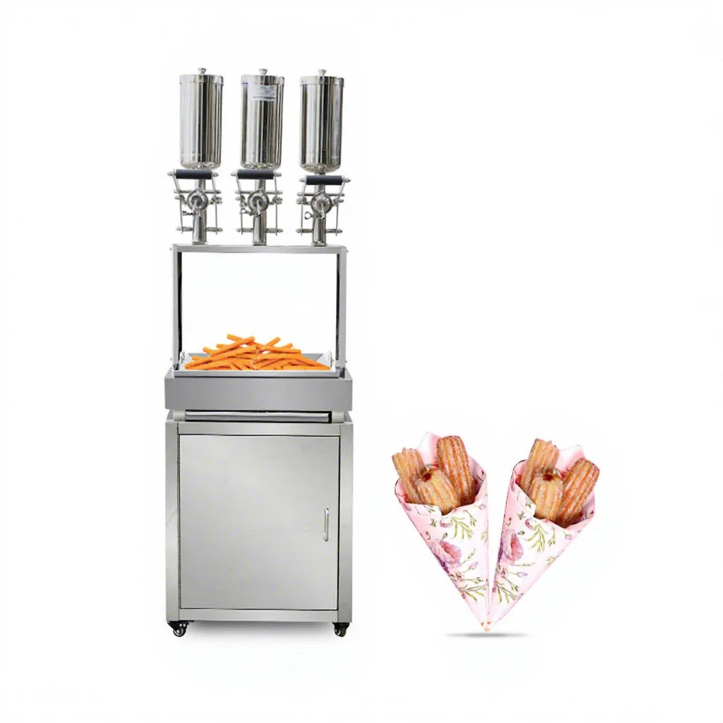 Industrial Churros Maker /filled Latin Making Machine With Cabinet Churros Filler Machine Commercial Churro Display Showcase