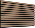 Popular Natural Oak Acoustic Slat Wall Panels Soundproofing Woods Wall Panels for Office Bedroom Hotel