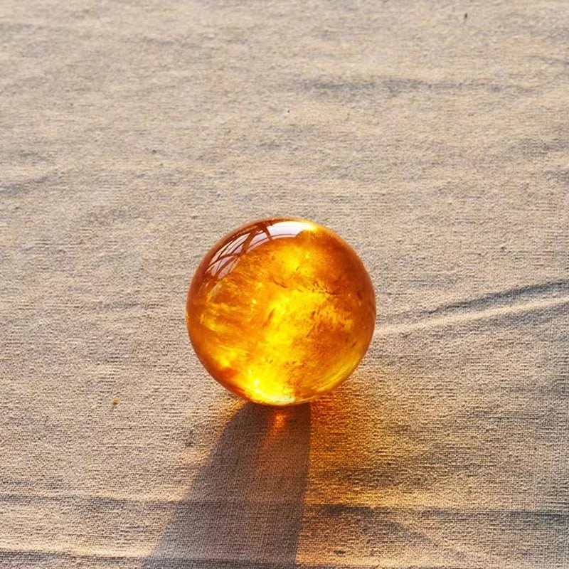 High Quality Crystals Healing Stones Ball clear Honey Calcite Ball Sphere Reiki Stone Crafts  for Meditation