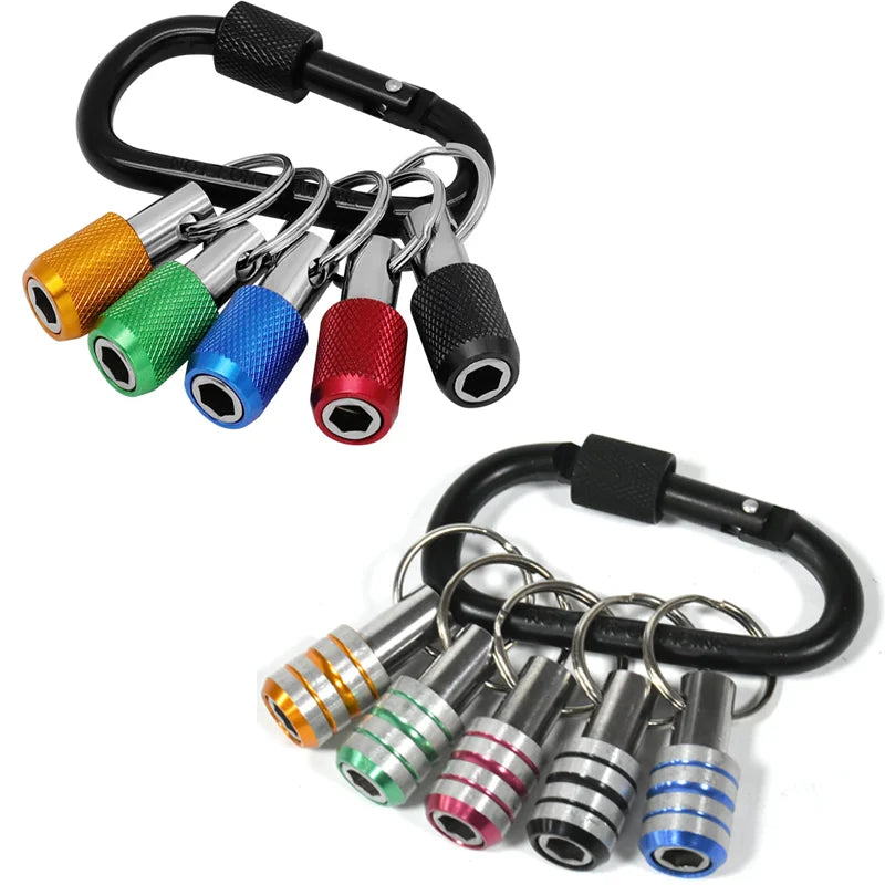 Aluminum Alloy Steel Drill Bit Holder Keychain for Resale