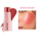 Multi-Use Vegan Makeup Solid Moisturizer Blush Stick Cream Blush Tint for Cheeks Waterproof Matte Shimmer Pink Blush Stick
