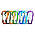 Colorful 62 mm D-Shaped Aluminum Hook Carabiner Clip Keychain Climbing Carabiner for Camping Hiking Outdoor