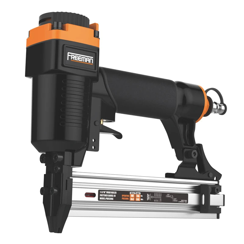 Freeman AF30 18 Gauge Aluminum Alloy Pneumatic Air Brad Nailer with 100-Piece Magazine for Upholstery Furniture and Wood Work
