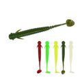 Factory Long Tensile Soft Bait TPE Soft Lure 65mm 75mm 85mm TPE Soft Fishing Bait Paddle Tail Swim Bait Long Tensible  Worm Bait