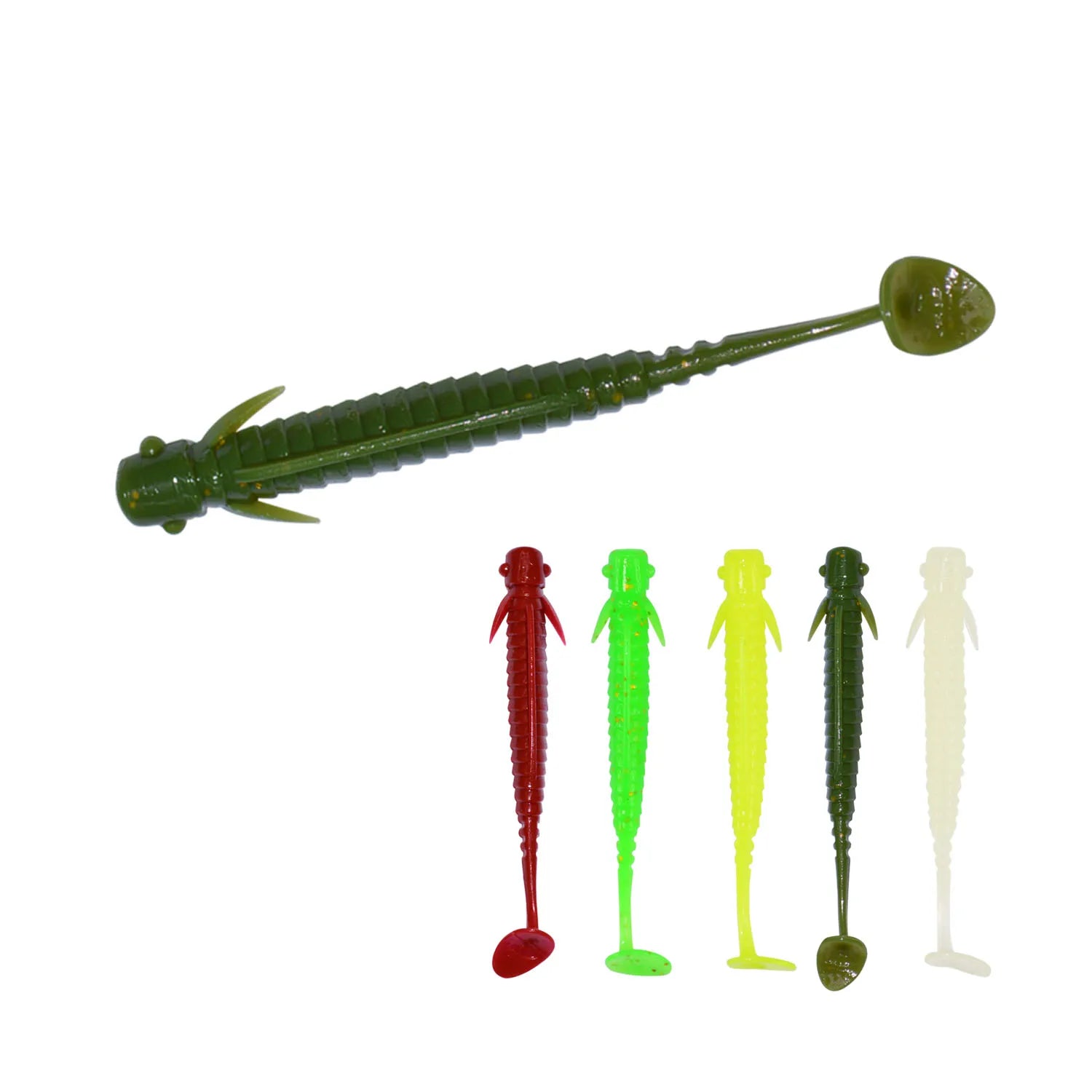 Factory Long Tensile Soft Bait TPE Soft Lure 65mm 75mm 85mm TPE Soft Fishing Bait Paddle Tail Swim Bait Long Tensible  Worm Bait
