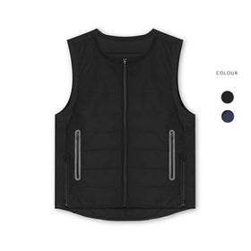 Men's Sleeveless Softshell Vest Full-Zip Windbreaker Autumn Vintage Warm Outdoor Golf Travel Hiking Sports Jacket Casual