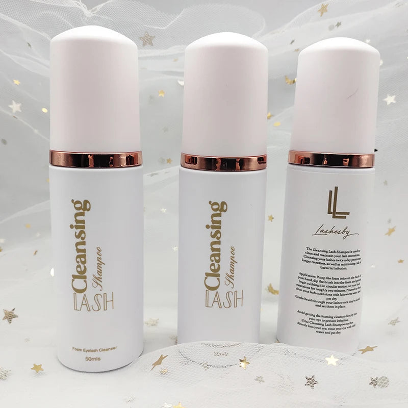 Lash Foam Cleansing Set Eyelash Foam Cleanser No Scent Wholesale Lash Cleanser Foam Custom logo Lash Shampoo