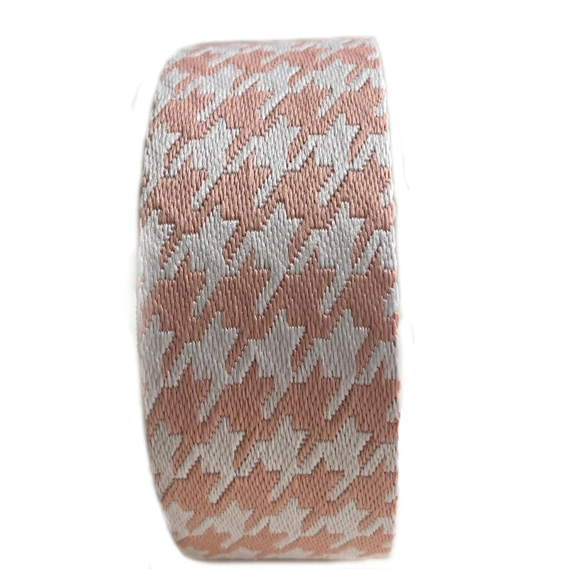 High Quality New Arrival 50MM 2 Inch Eco-Friendly Polyester Jacquard Embroidered Twill Leopard Webbing Strap for Bag Belt