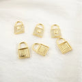 Diamond Necklace Pendant 18K Gold Plated Brass Necklace Accessories Jewelry Findings Couples Zircon Pendant