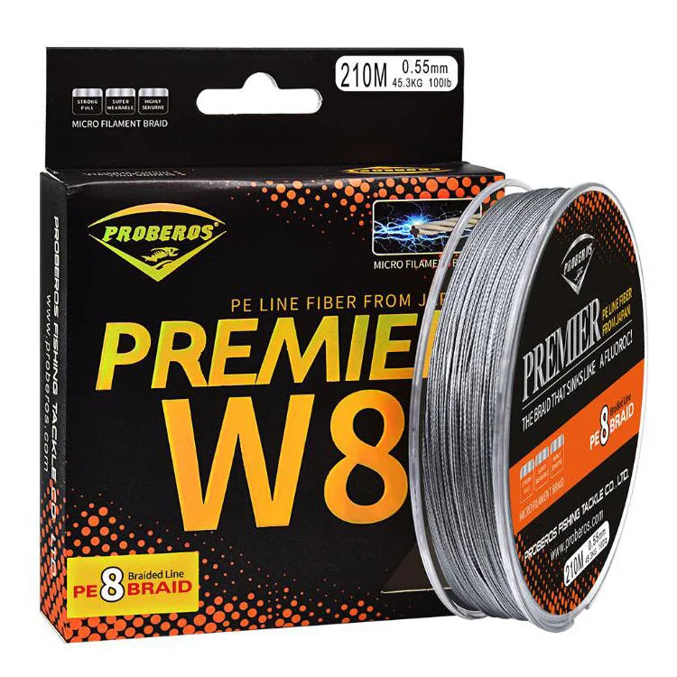 WEIHE 210M 8 Braided 6-100LB 0.4#-10.0# PE Fishing Line MegaBDM