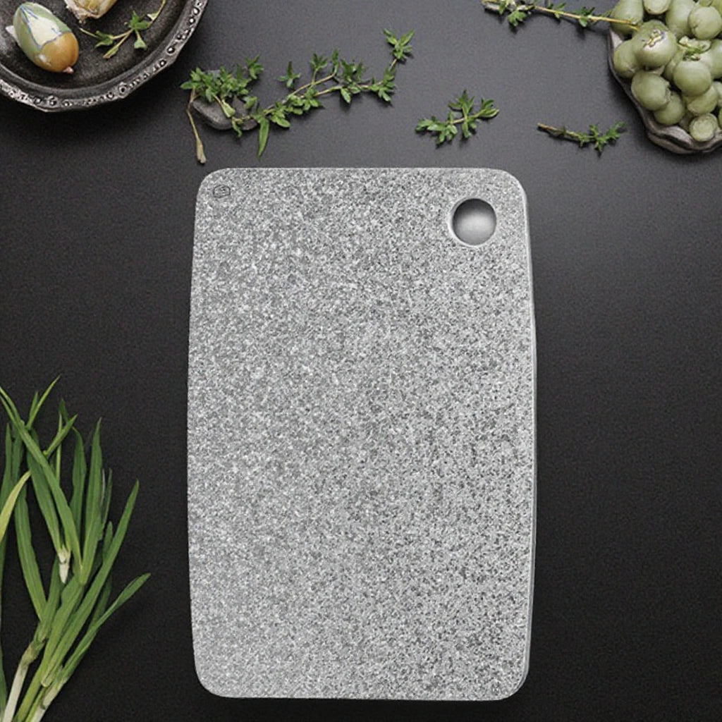 Multifunctional Crystallized Large Double Sided Titanium Food Grade Cutting Board Chopping Block With Juice Groove for Kitchen