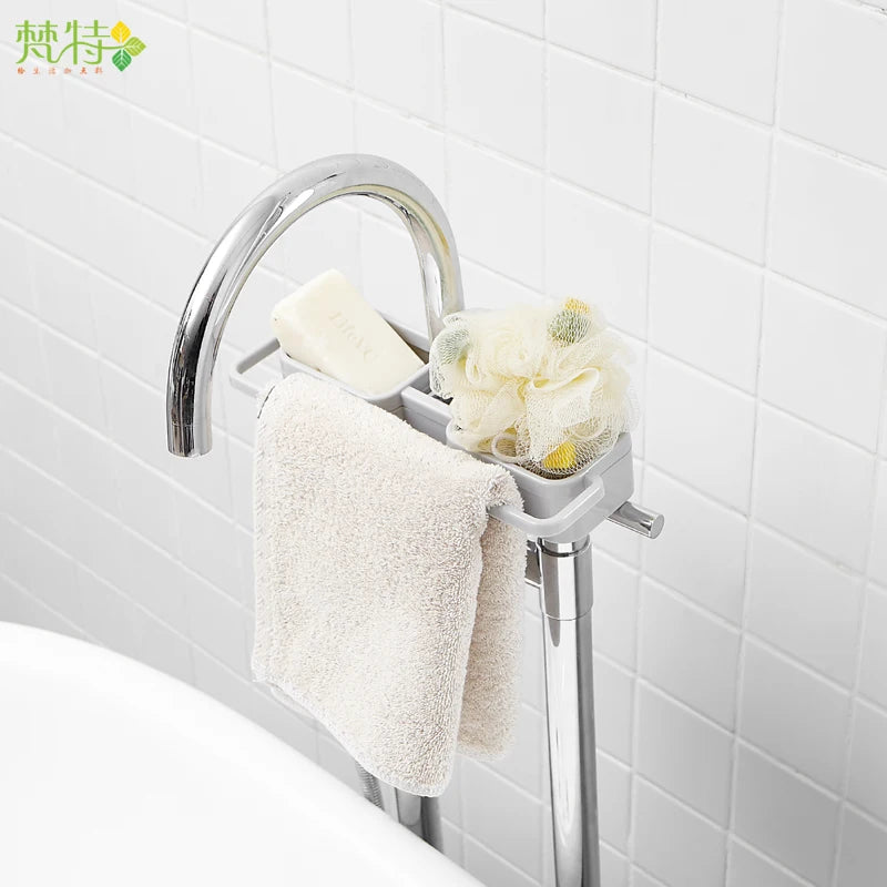 Magnetic Dish Towel Holder Drain Sink Storage Towel Dishwashing Sink Vegetable Basin Wall Hanging Shelf
