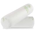 Solid Pattern Cervical Neck Roll Memory Foam Pillow Orthopedic Support Bolster for Sleeping Bed Legs Back Yoga