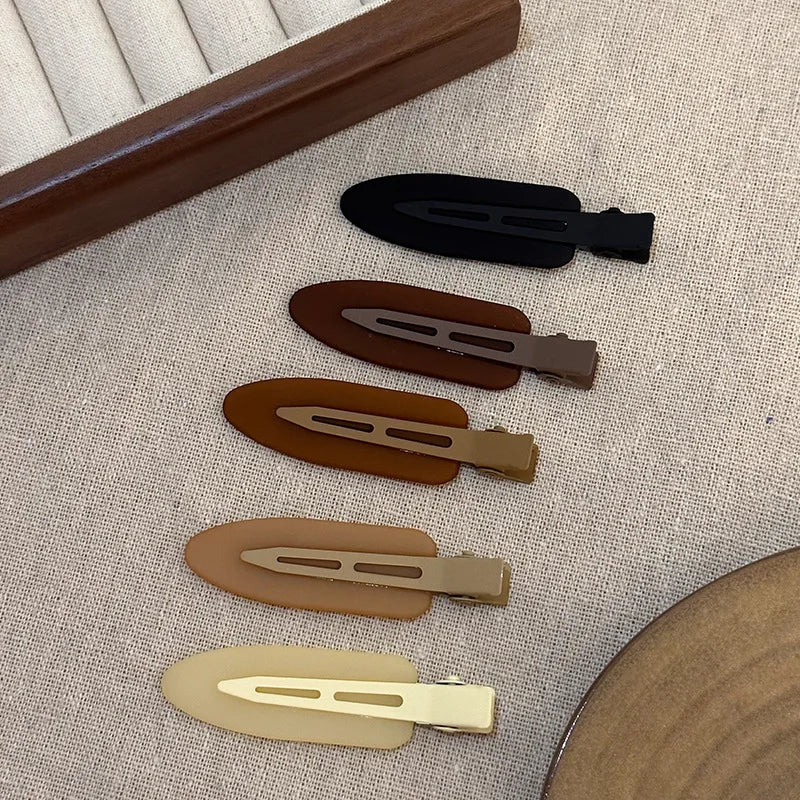 MIO Creaseless Resin Salon Crease Less No Bend Hair Clip 6.5cm Professional Hair Clips Personalized Side Clip for Women Girls