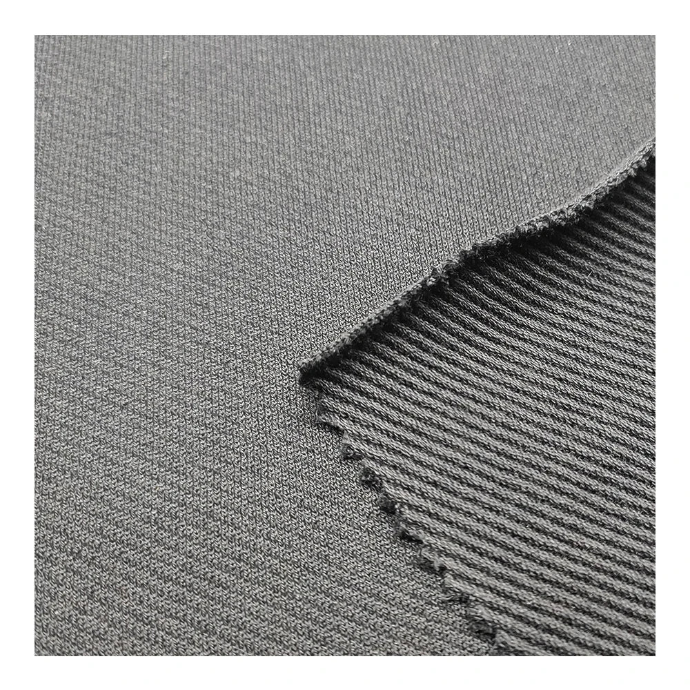 LJ2043 New Fiber 100% Cotton Twill French Terry Knitted Organic Heavyweight Eco-Friendly Outdoor Garment Fabric for Hoodies