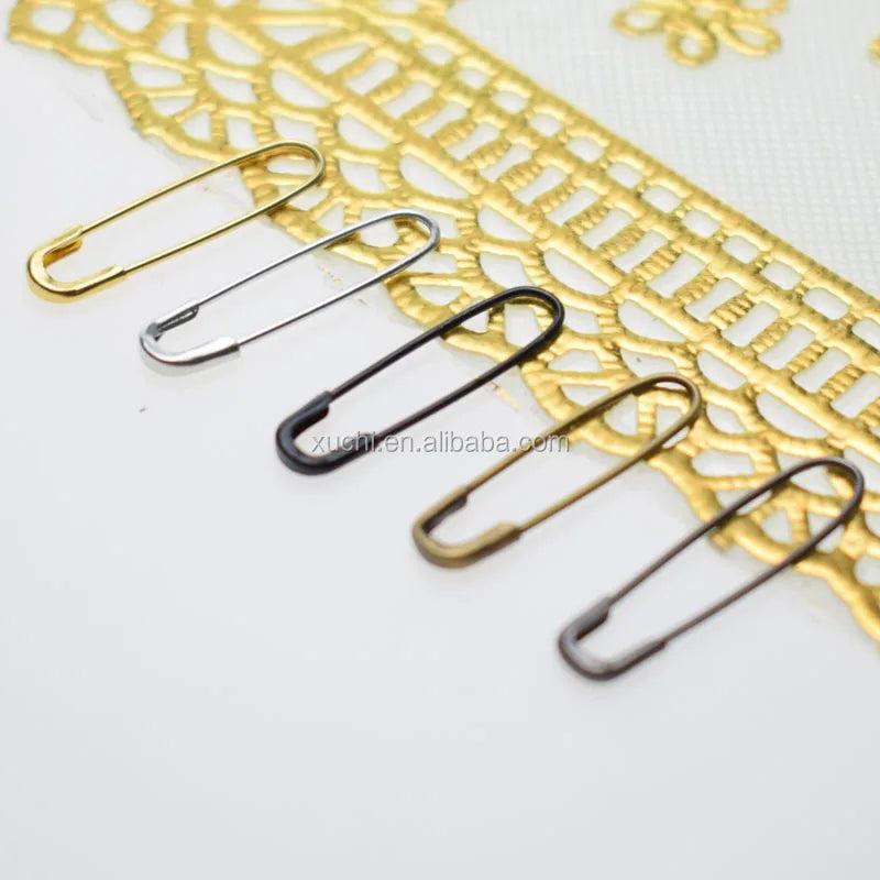 22mm Simple U-Shaped Metal Safety Pin-Smooth & Convenient Colorful Sewing Accessory for Hand Sewing & Knitting