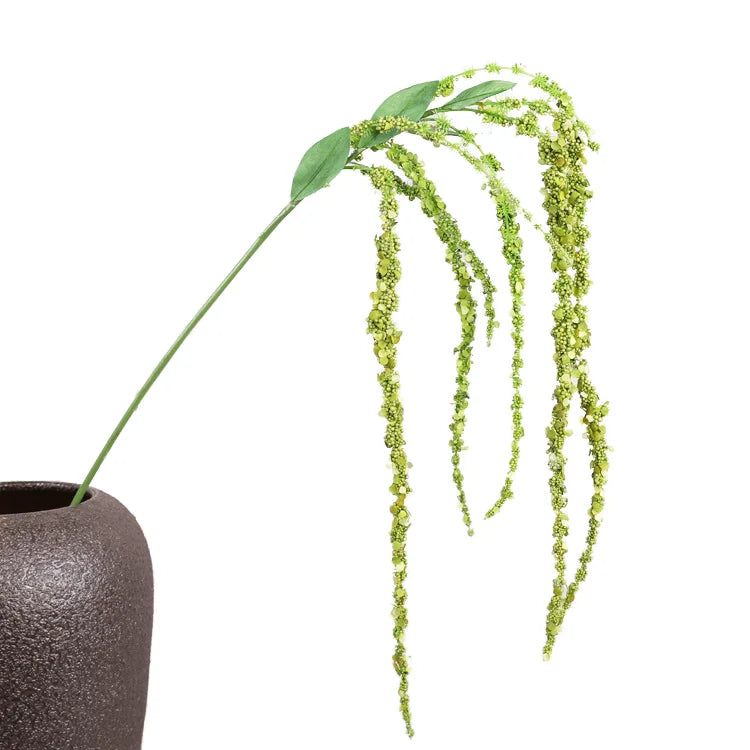 High Quality Handmade Modern Wedding Vase Bouquet Flower Arrangement Artificial Foam Greenery Hanging Foliage Green White