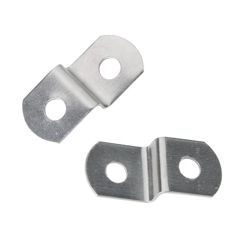 L-Shaped Zinc Plated Iron Picture Framing Hardware with Two Holes Canvas Hangers and Offsets Accessories Canvas Bag Packaging