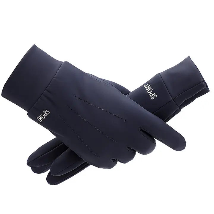 Custom Logo Fashion Sports Waterproof Thermal Winter Men Cycling Gloves