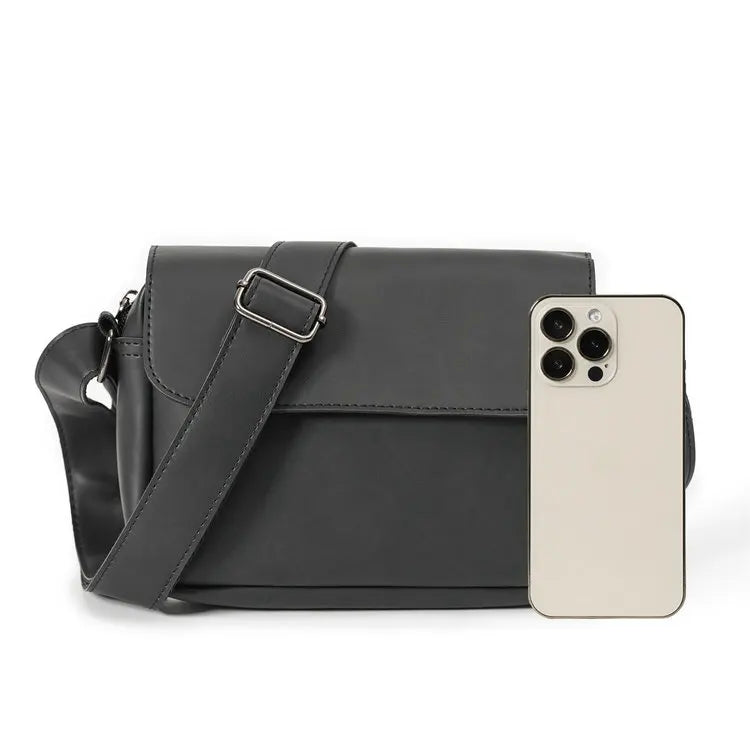 Minimalist Small Mobile Phone Pu Leather Sport Side Chest Sling Crossbody Luggage Travel Shoulder Messenger Bag for Men Women