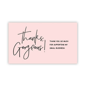Wholesale 30pcs Pink Thank You Cards Thank You Post Card Package Insert for Purchase Order for Small Business