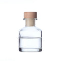 Big Belly 50ml Glass Diffuser Bottle Wooden Cap Carton Packaging Reed Diffuser Sticks for Aroma Oil Air Freshener Perfume