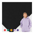 Factory Wholesale Solid CVC Fleece Fabric Soft Hand Feel Cotton Polyester Fleece for Garment/