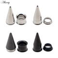 Alisouy 316L Stainless Steel Ear Plug Taper Tunnel Gauges Set 2 in 1 Ear Expander Stretching Screw Kit Piercing Body Jewelry