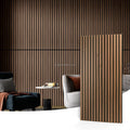 Self Adhesive ECO-Friendly Fireproof Soundproof Wall Panel Wood Veneer Acoustic Panel Double Layer Absorption 0.7in Thick Home